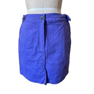 Wildfang The Essential Work Skirt in Purple Size Medium